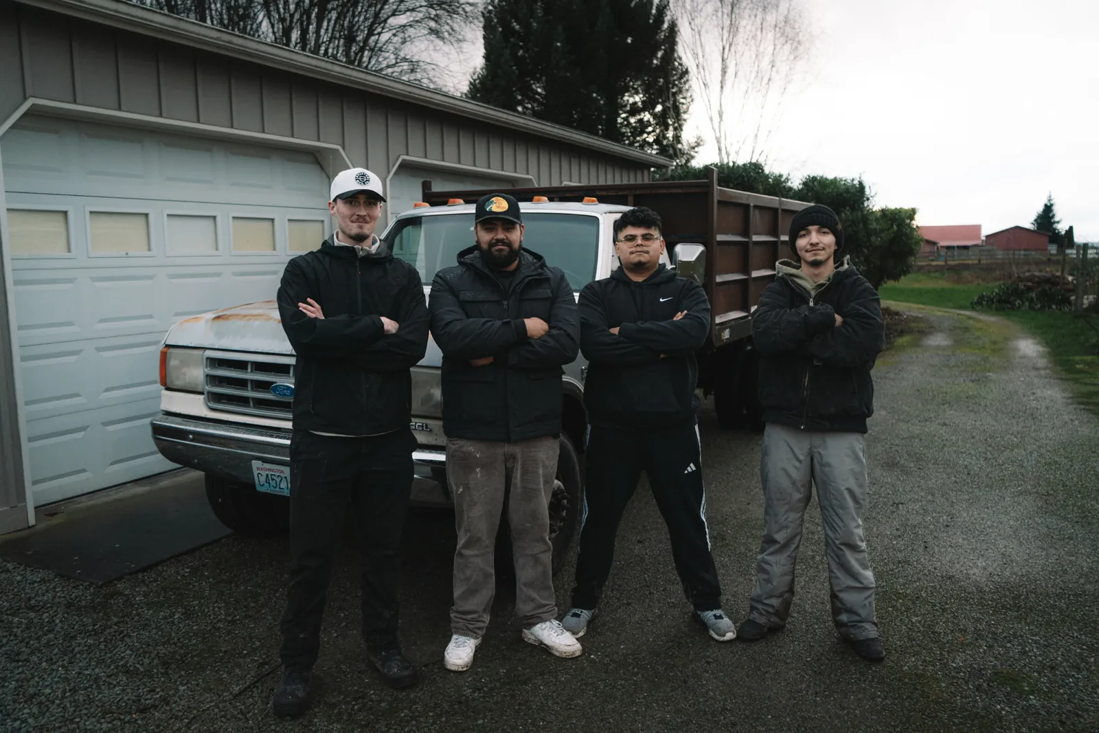 The Junky Gurus crew with our truck